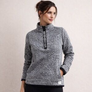 Roots 3/4 Zip-Up Pullover Sweater
